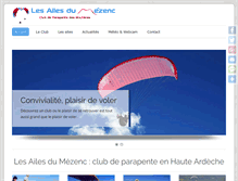 Tablet Screenshot of ailesdumezenc.fr